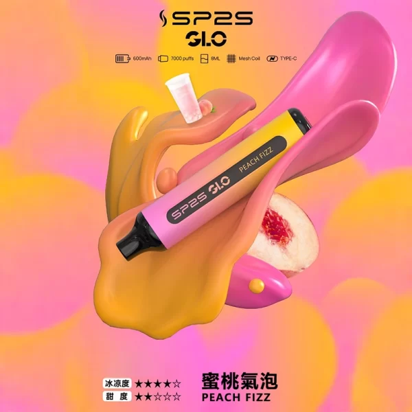 SP2S GLO 7000口一次性電子煙 蜜桃氣泡