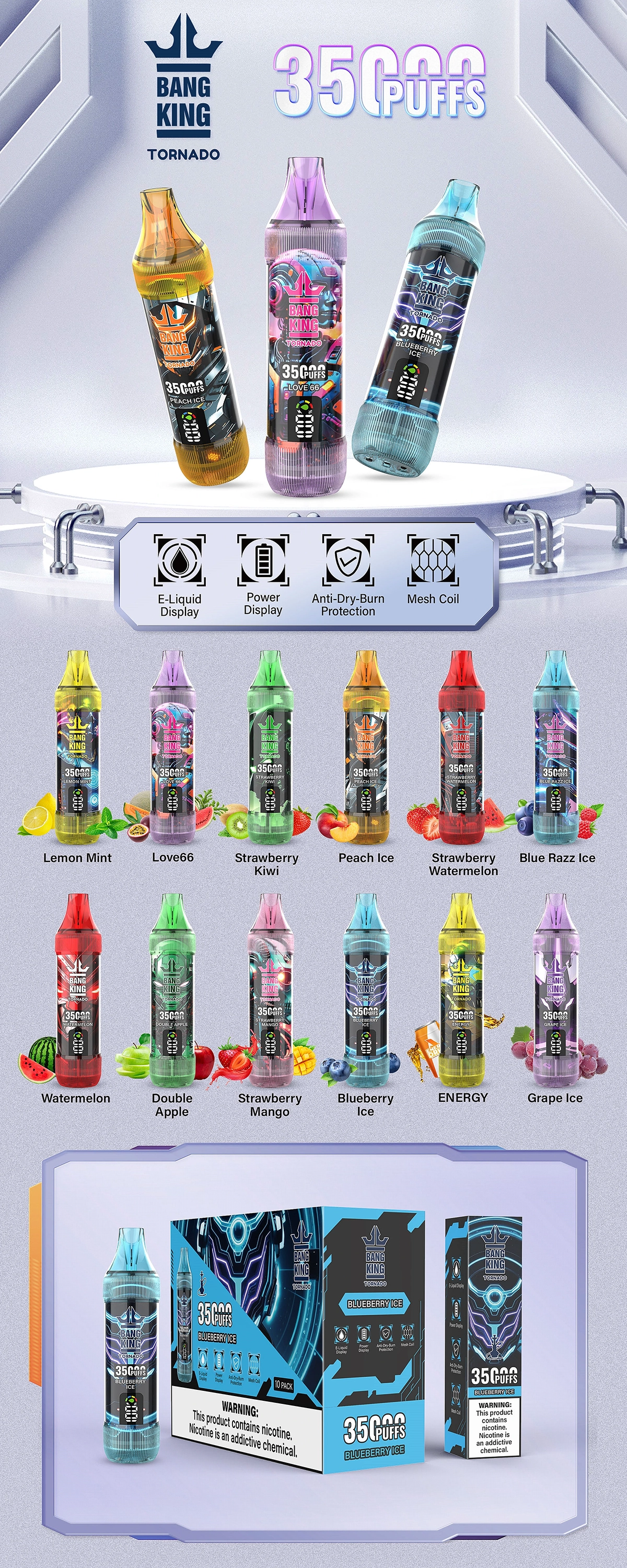 Bang King Tornado 35000 Puffs